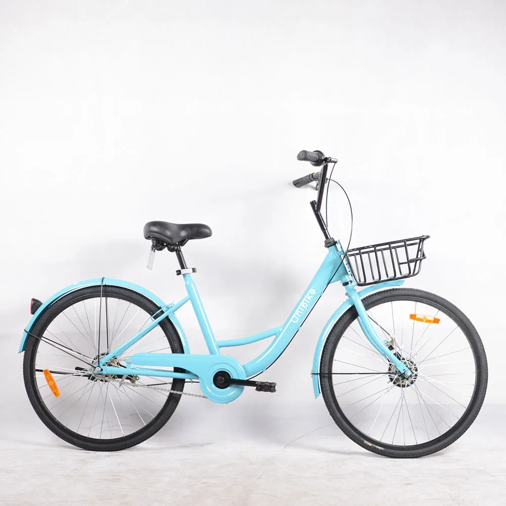 
Best selling bluegogo unibike 24 inch single speed cheap steel frame bike share 