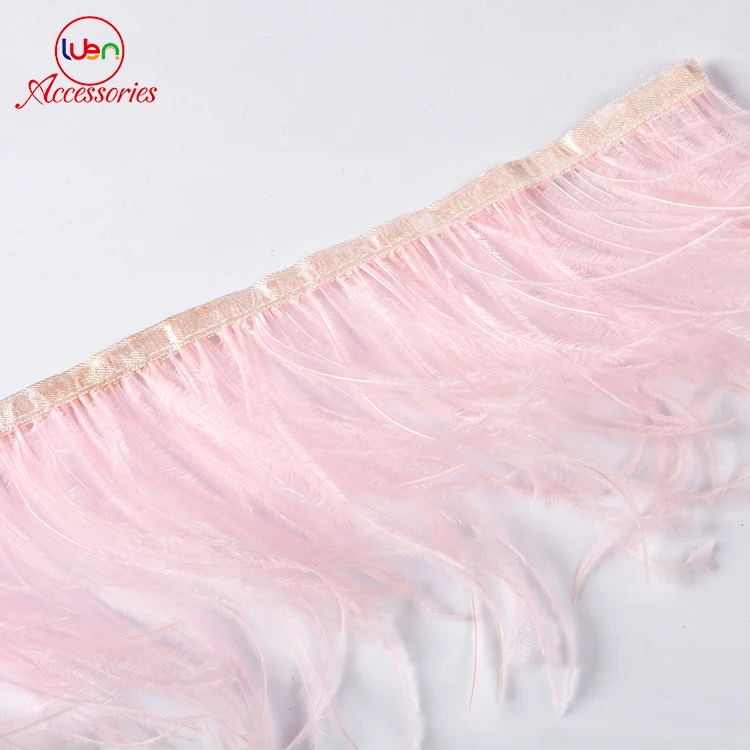 Оптовая продажа, новый дизайн, отделка розовыми перьями для одежды