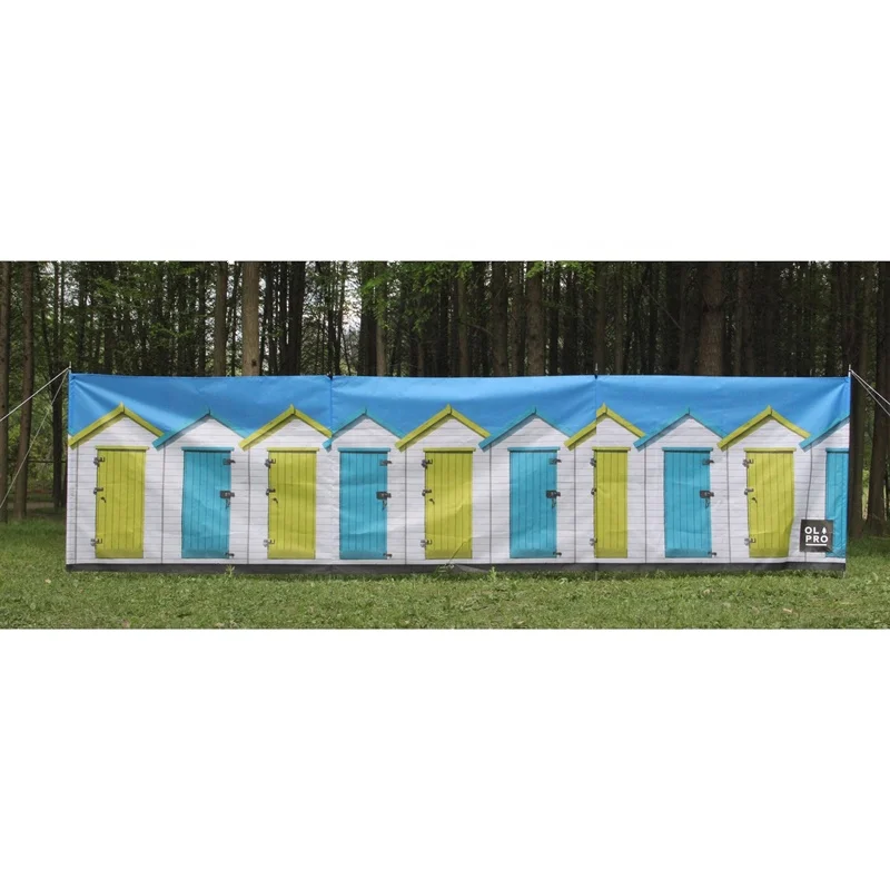 Windproof Beach Hut Outdoor Standard Printed Windbreak  beach shelter beach wind break