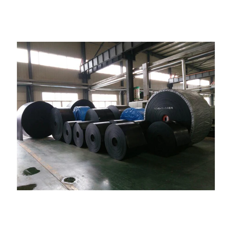 Heavy duty fire resistant rubber flat conveyor belt