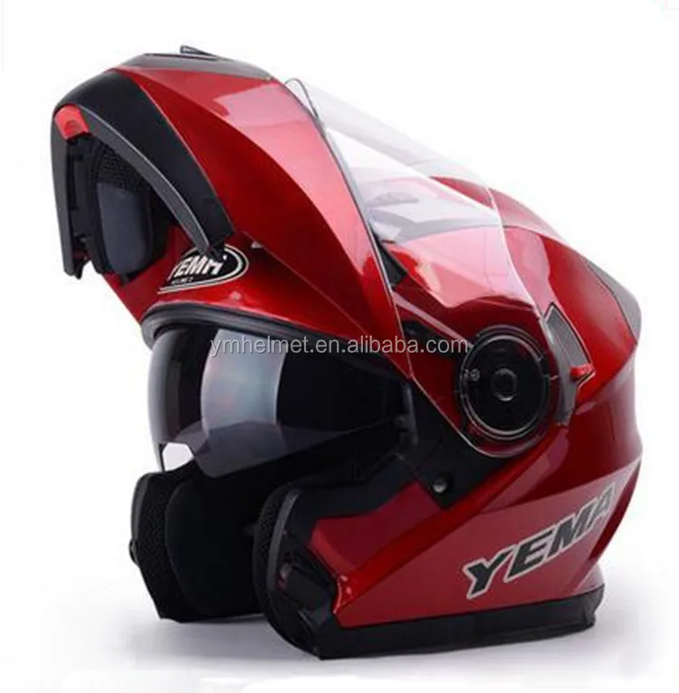 YM-925 Casco para moto manufacturer made German design ABS material with DOT approved helmet flip up modular