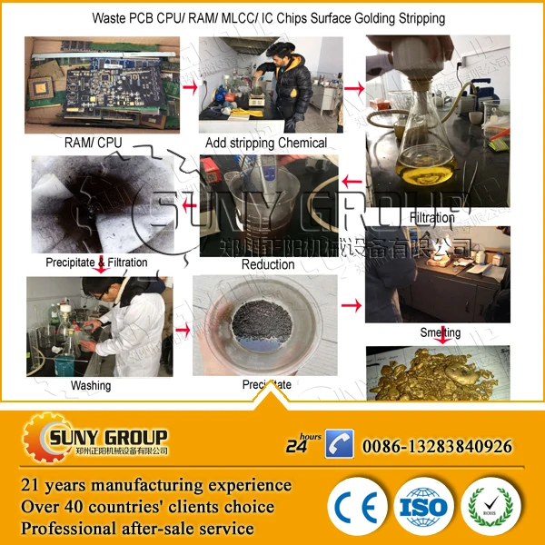 Top Sale E Waste Recycle Machine CPU RAM Gold Refining Machine