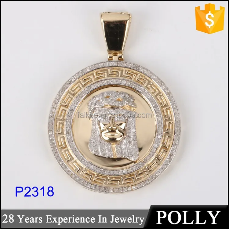 necklace factory supply cool pendant for men gold coin pendant