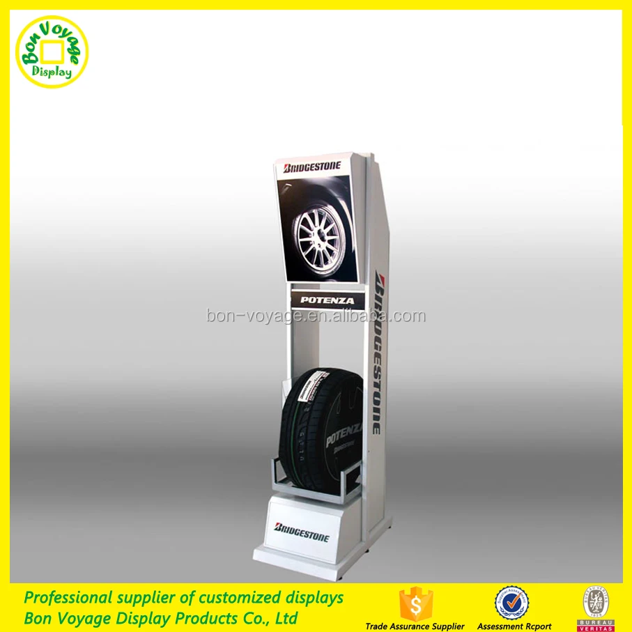 Высочайшее качество автомобильных шин metal display rack with good advertising effect
