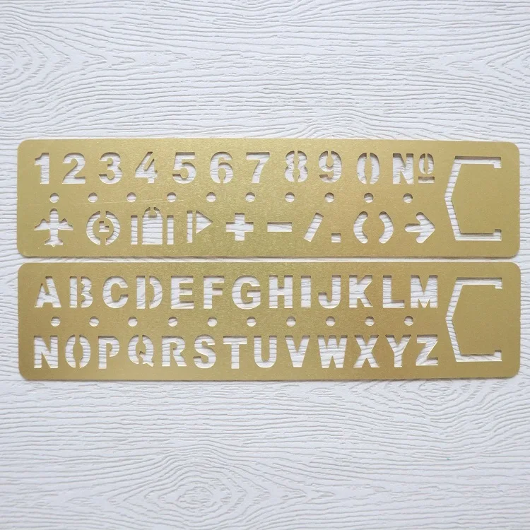 
Metal Brass Alphabet Stencil Metal Embossing 
