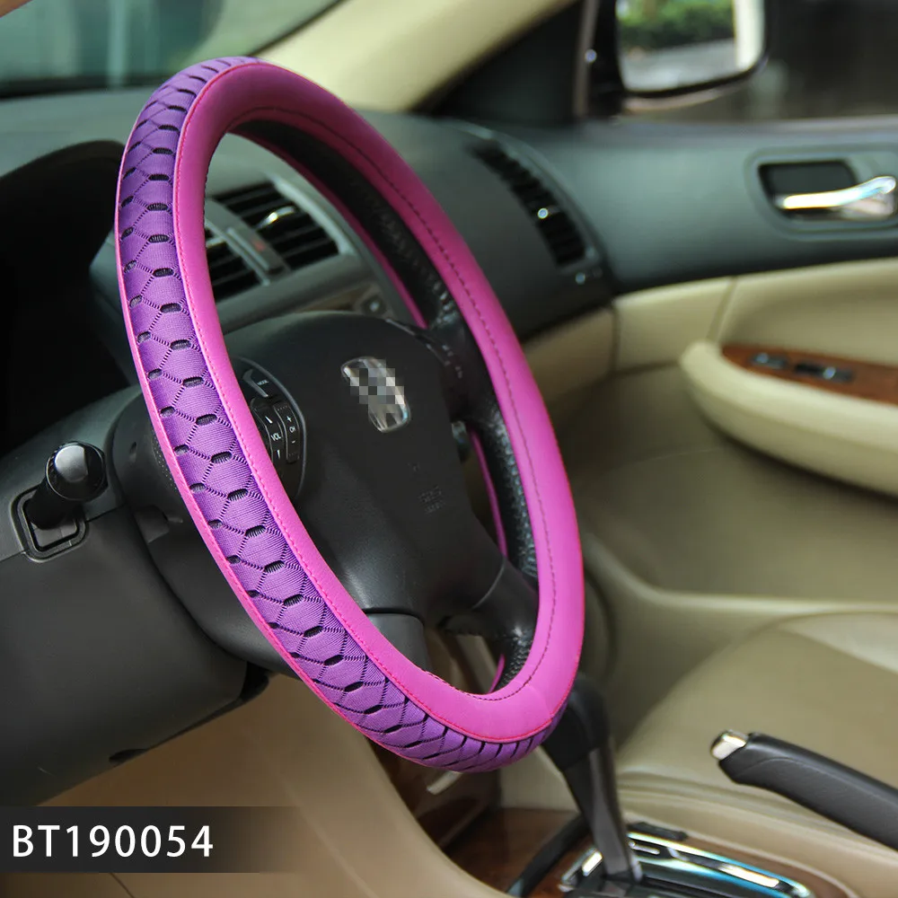 
Fabric with Leather Steering Wheel Cover For Cars BMW E46 Interior Accessories 