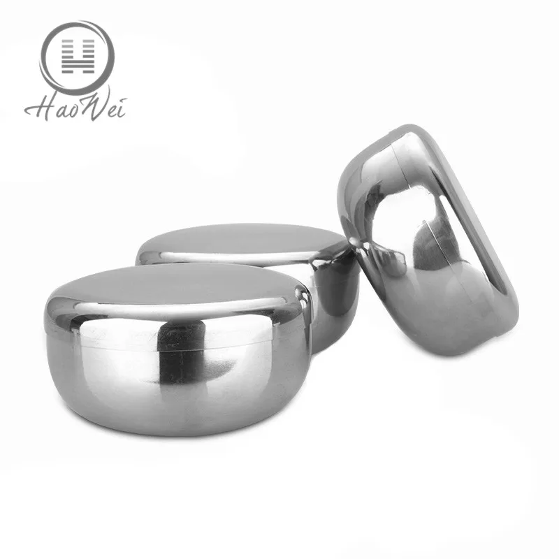 
China manufacture 10/12cm Korean style Thicken pickle bowl stainless steel soup bowl rice bowl with lid 