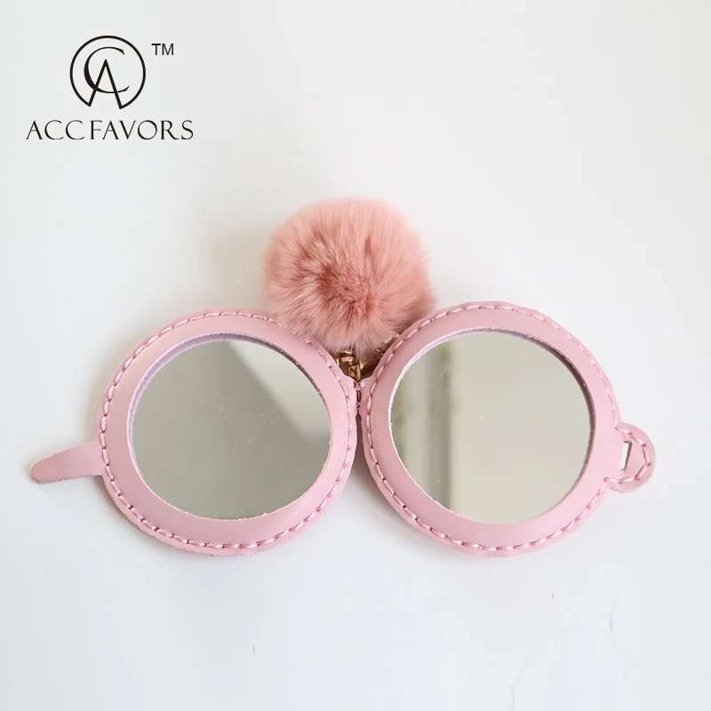 strawberry compact mirror keychain for gift