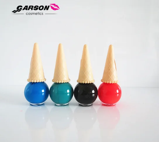 OEM Garson Ice-cream Cone Shape Miss Candy Color Long Lasting Nature Nail Polish