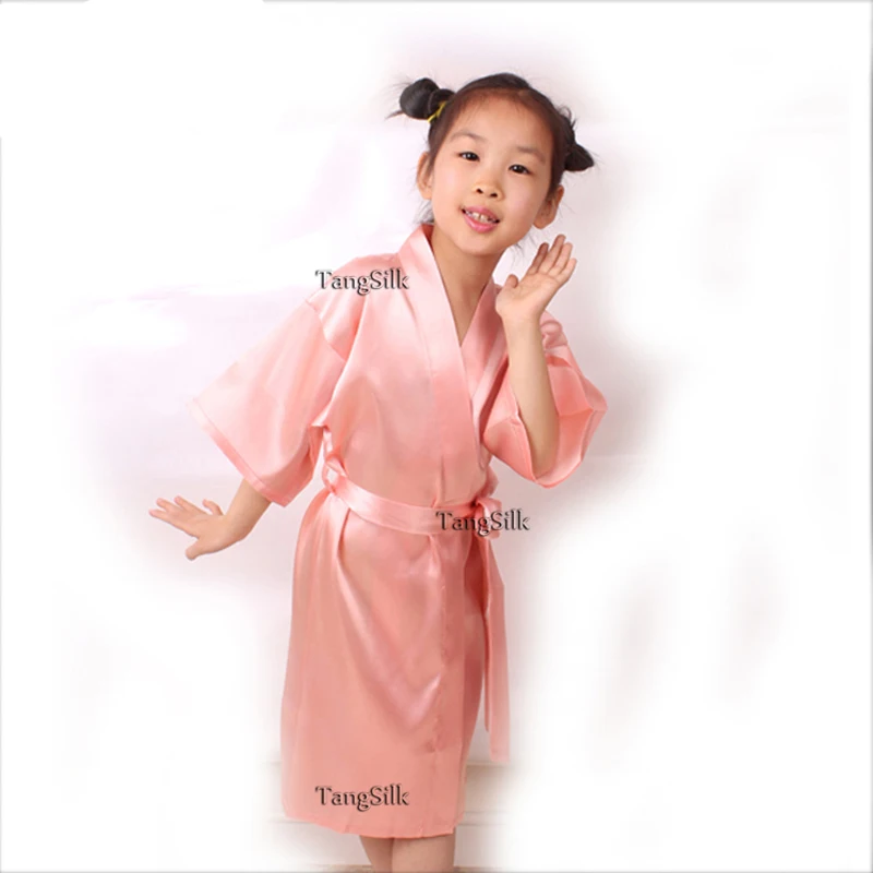 
wholesale Kimono Style kids silk robes 