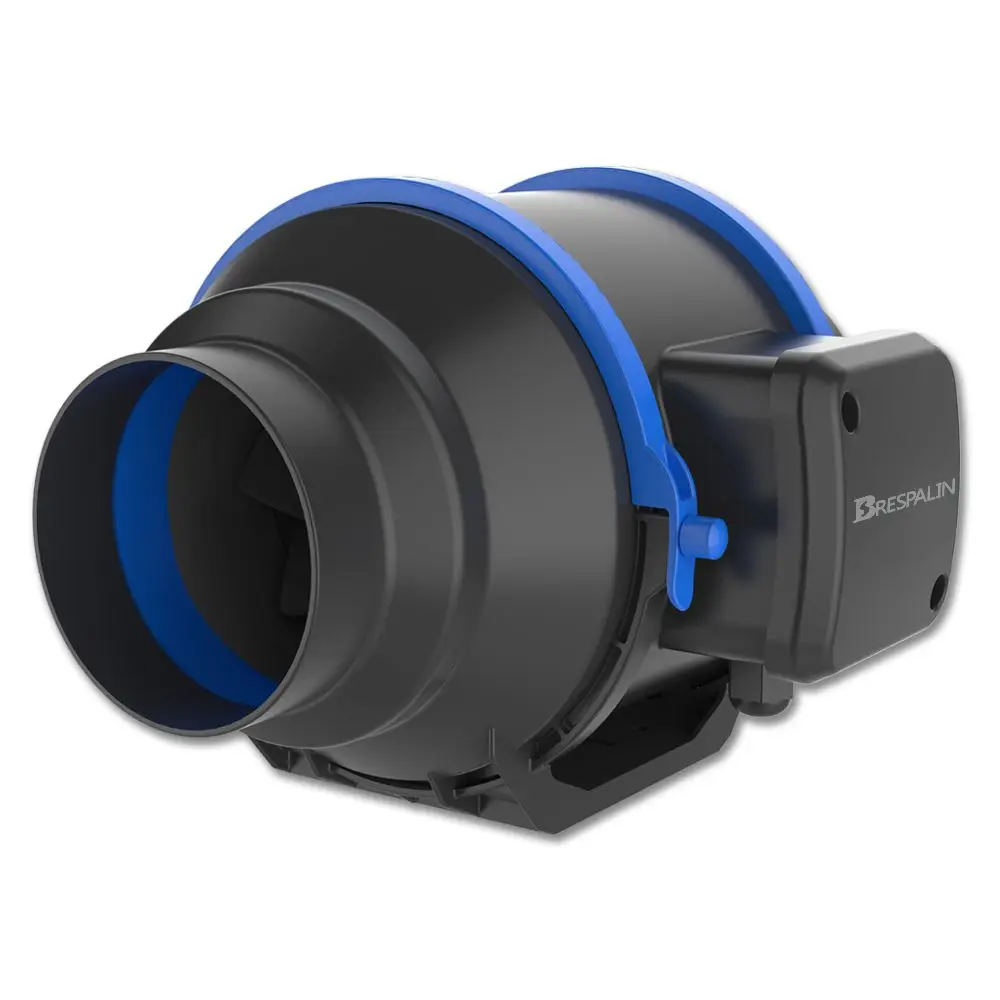 Plastic High Volume Silent Circular Hydroponic Ventilation Mixed Flow Inline Duct Fan