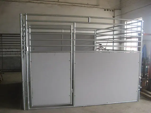 ADM Economical Hot Dip Galvanized Portable PVC Jump Stable Horse Stall With HDPE