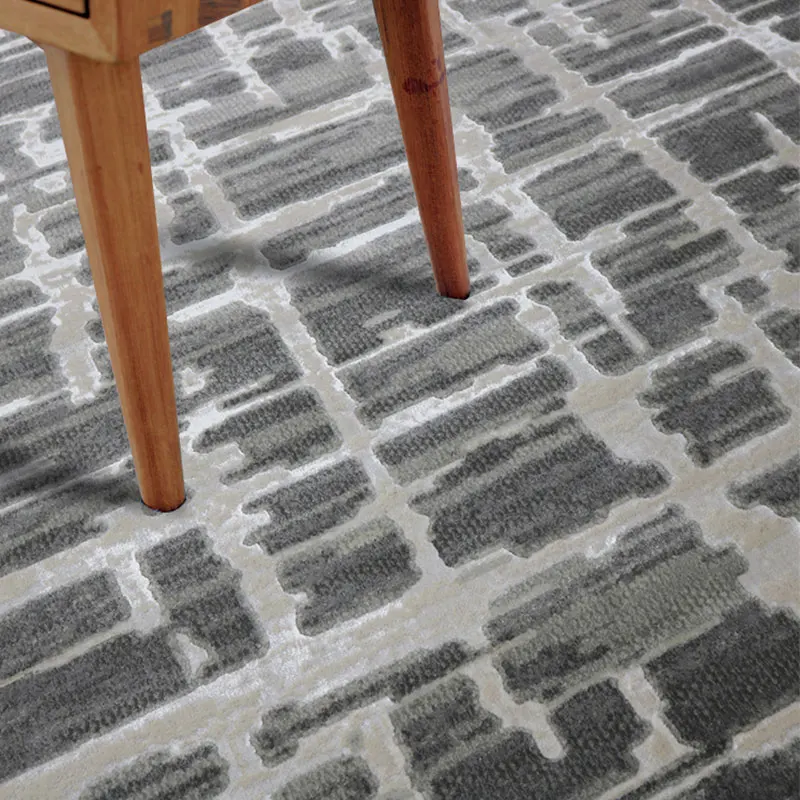 Turkey Imports Italian Simple Nordic Noble Glacier Grey Carpet