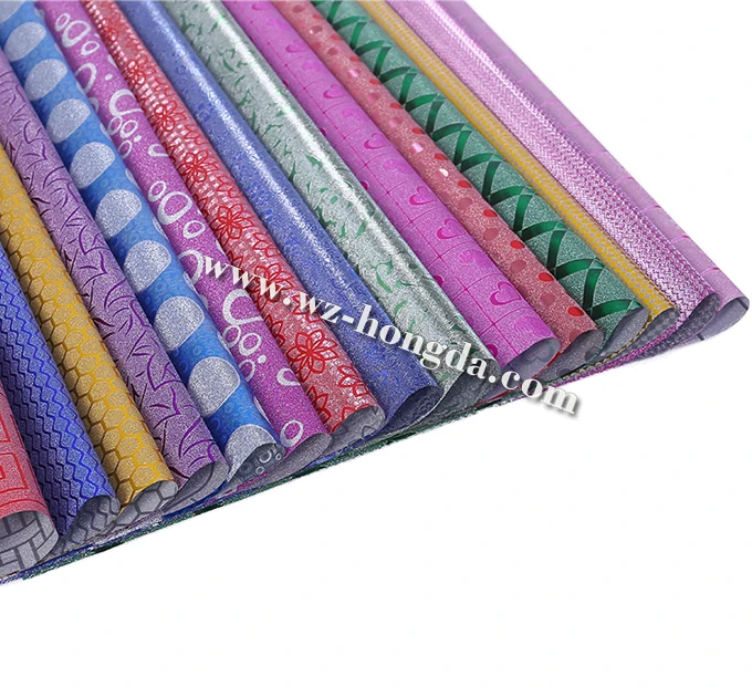wenzhou hongda BOPP/CPP metallized film papel de regalo packing film holographic gift wrap for flower gift wrapping