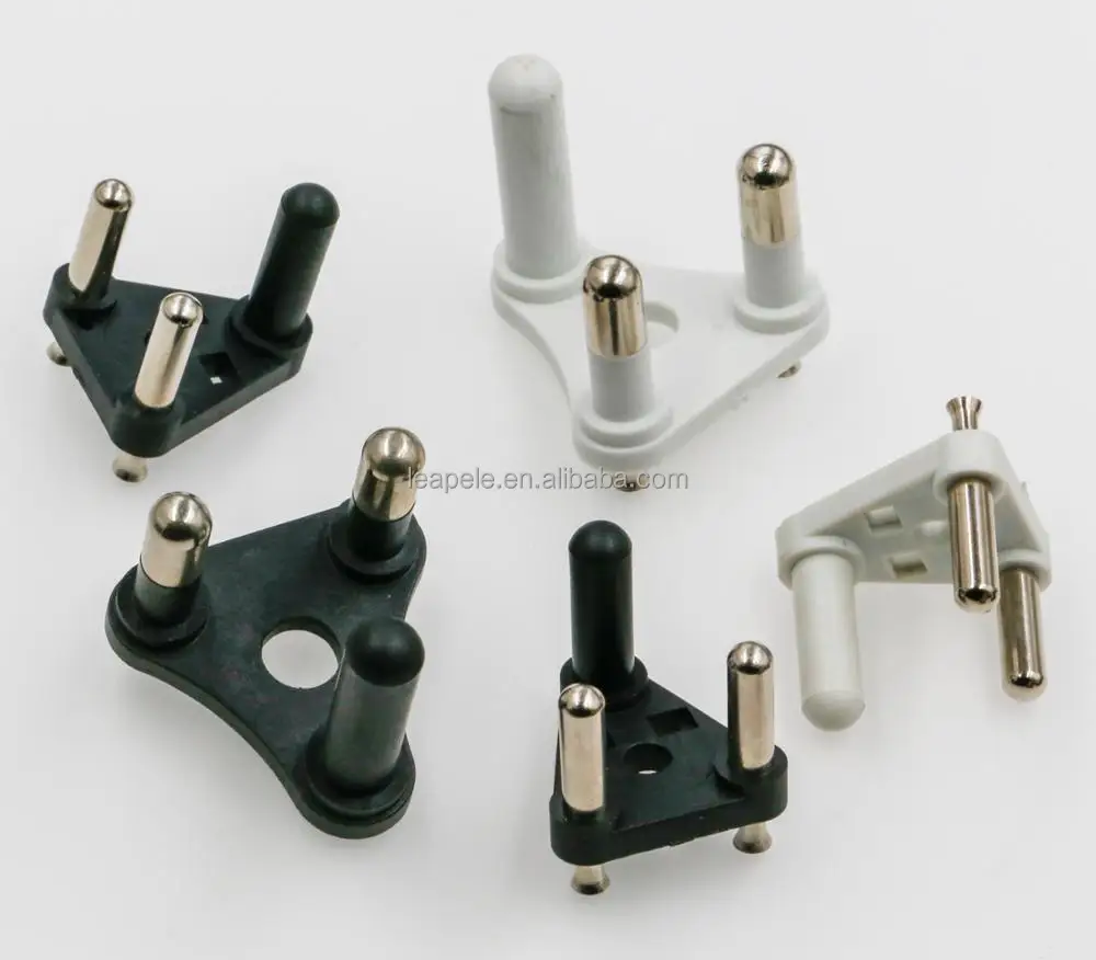 SIP-0022362 16A south africa plug insert( brass pin connector,sabs )  back covers