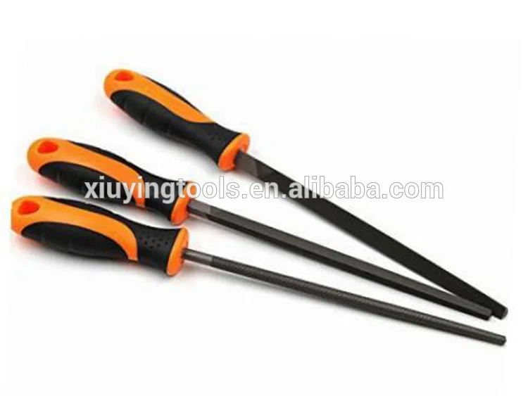 Стальной набор файлов включает в себя плоские, полукруглые, круглые, квадратные и три квадратных напильника