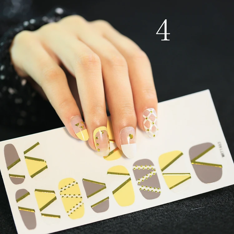 Super Quality Nail Strips/Unique Design Nailpolish Wraps/Long Time Nail Stickers