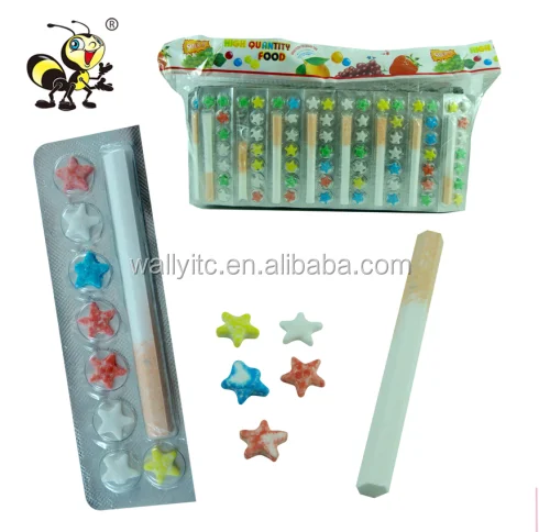 Сладкий Ciggerate палочки конфеты жесткая сжатая палка таблетка пресс фруктовая звезда формы конфеты