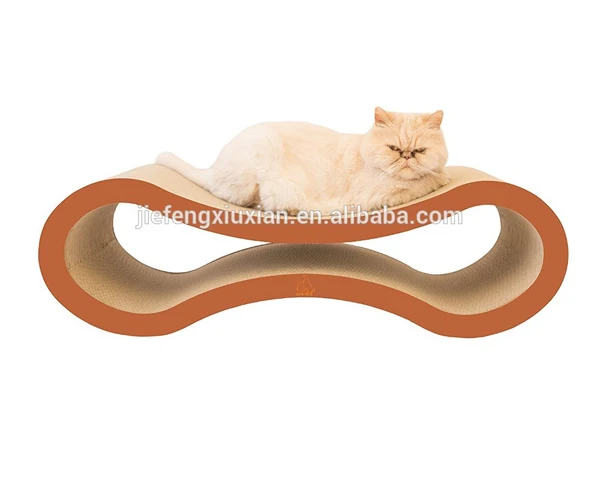 2018 Adorable Corrugated Cardboard Cat Scratcher Bed Board