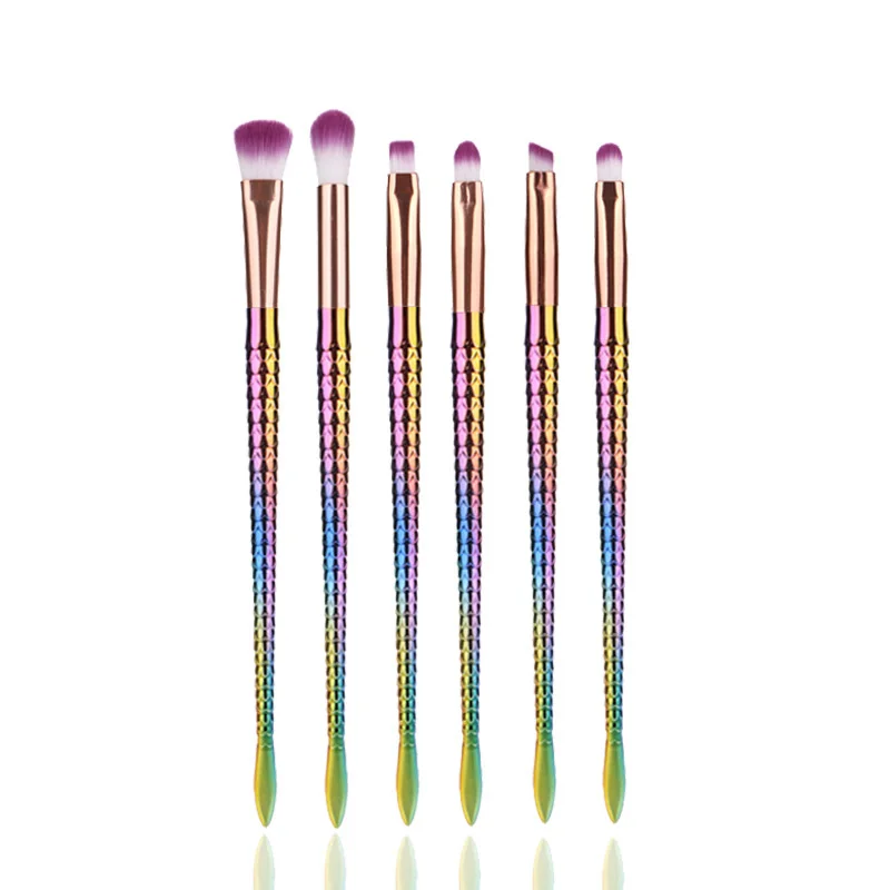 FY051 New professional makeup brush 10pcs mermaid cosmetics makeup brush fish tail makeup brushes