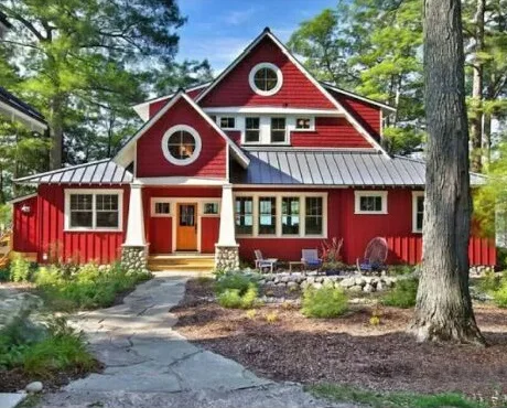 Tri-storey prefab wood house villa holiday wooden chalet