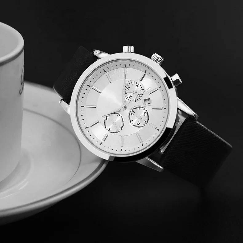 Fashion Luxury Chrome Watches  Steel Quartz Wrist Watch Custom Design Your Own Logo Diver Fastrack Watches for Men