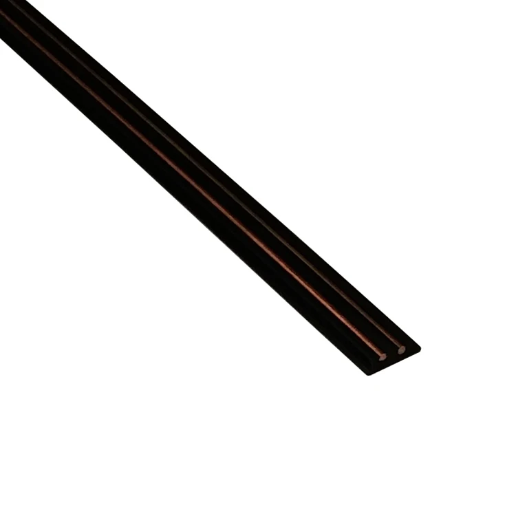 Horizontal Slider strips copper track rail profile 4 track sliding light profile
