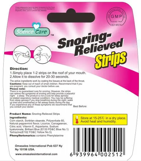 Отбеливающие полоски crest без сахара храп-освобожден