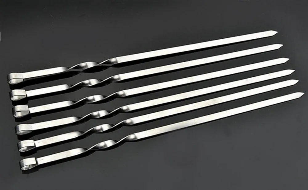 Шпажки для барбекю из нержавеющей стали, многоразовые Шпажки для барбекю, шпажки Kabob