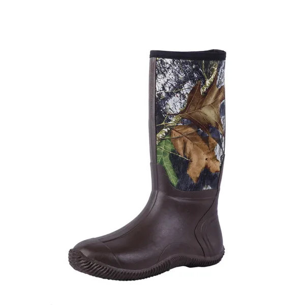 
New camo men rubber neoprene hunting waterproof rainboots mens rubber rainboots cheap rainboots custom 