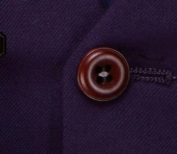 Purple fashion office uniform custom Italian style high quality one button suit for young men