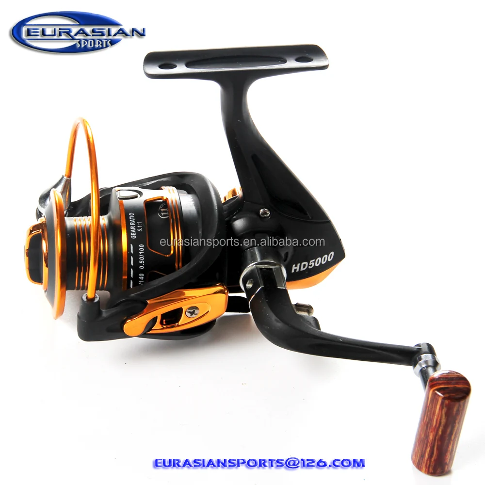 HD5000 wholesale instant anti-reveerse roller bearing spinning fishing reel