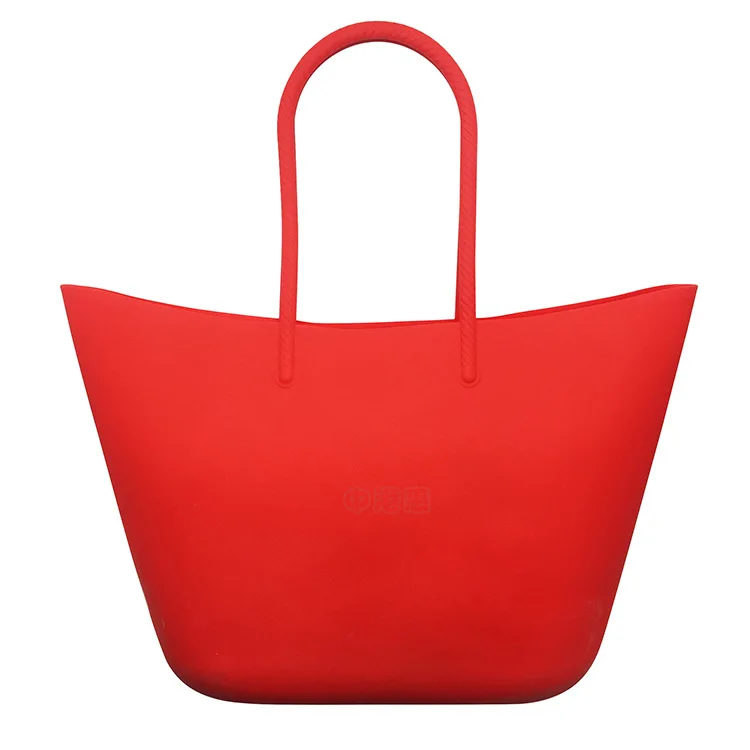 Wholesale OEM Customized Shopping Beach Water Proof Eco Friendly Silicone Shoulder Handbag