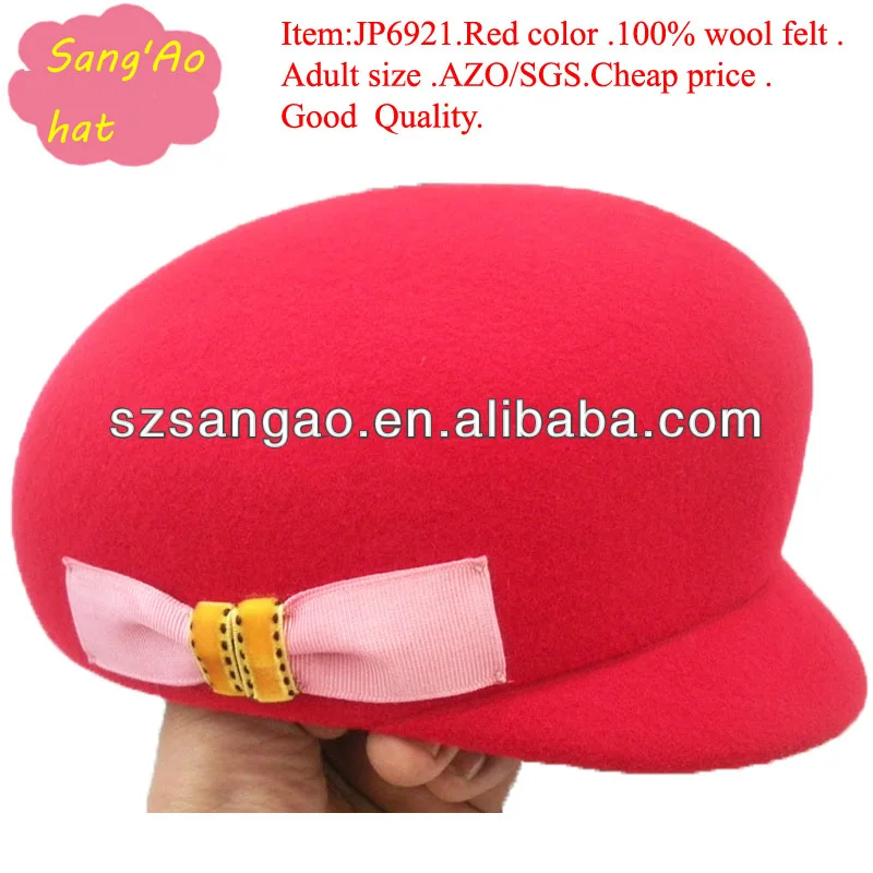 Customized fashion women fedora hat with funy