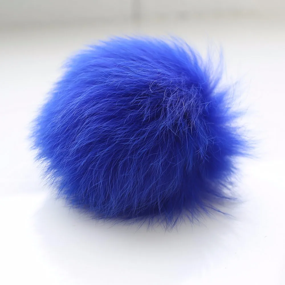 decorations balls raccoon fur ball detachable bag accessories  Real fluffy fox fur pompoms