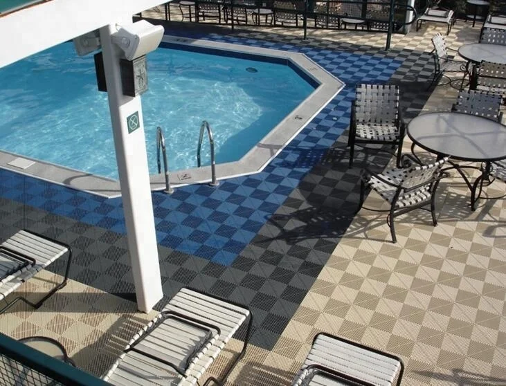 Water-proof commercial pvc workshop floor tiles interlocking mat