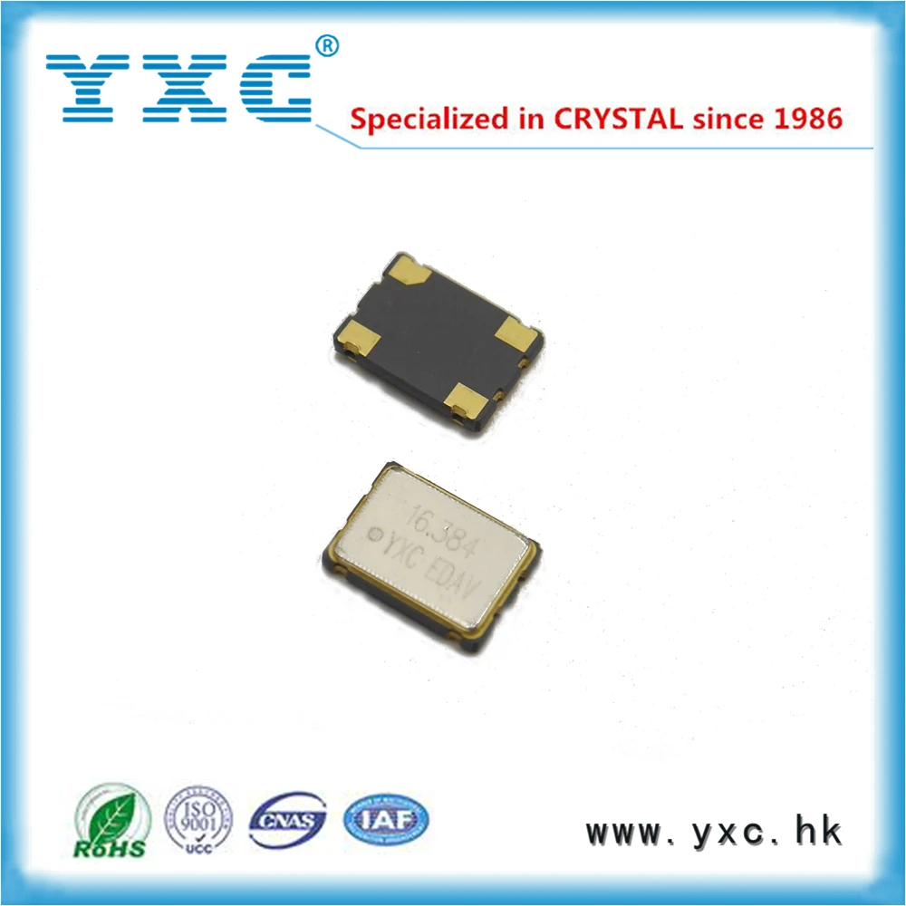 16.384MHz 3.3V crystal oscillator 4-SMD 16.384MHz precision sound generator