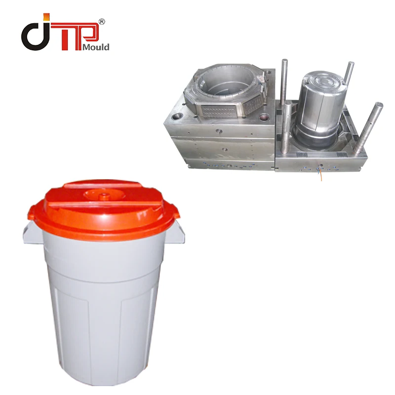 New Fashion Design Plastic Dustbin Injection Mould Factory Made Competitive Price Steel Cold Household Use Includes Mould Base