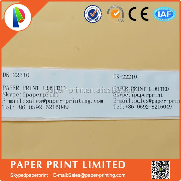 Compatible dk rolls dk2210 dk22210 continuous length labels for ql-720nw