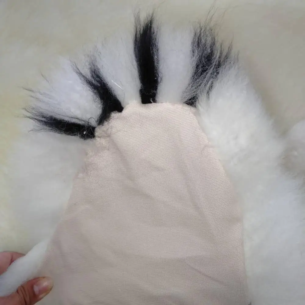 Polar Bear sheepskin Rug White Shag Bear Design leather area rugs