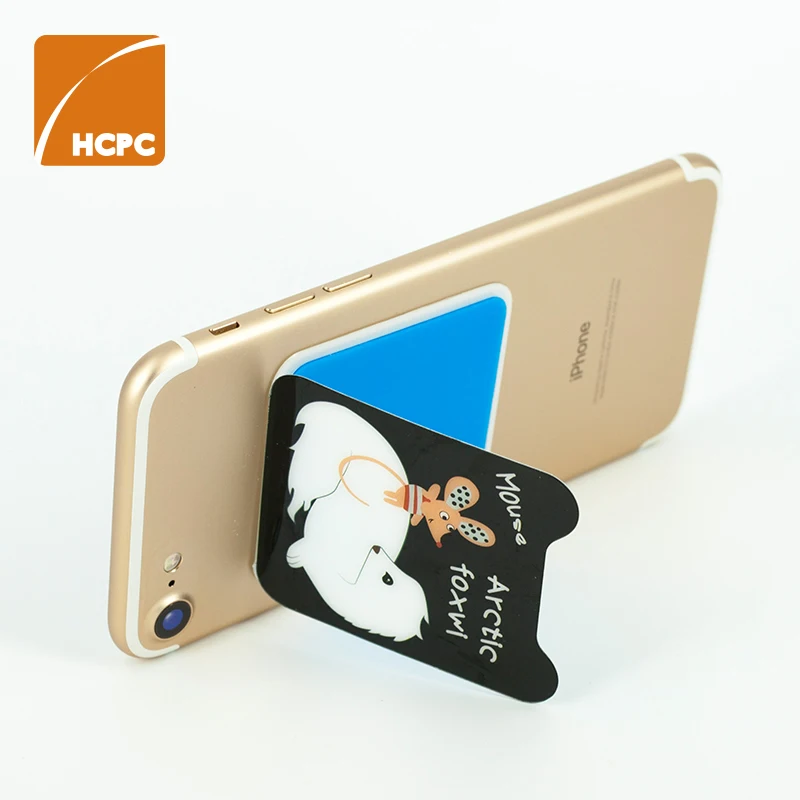 hcpc pu gel Bank promotional gift  phone sticker mobile phone stents