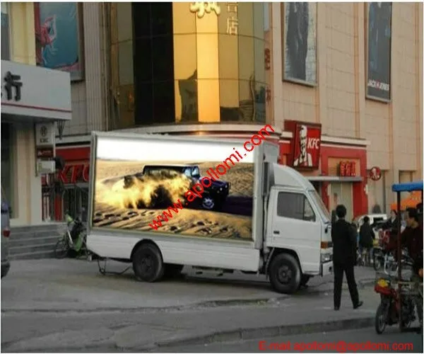 taxi top trailer video advertising P8mm led display electronic
