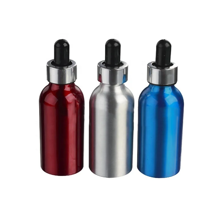 Custom 1ml 20ml 30ml 35ml 60ml 1 oz luxury essential oil sliver cosmetic matte dropper bottle box