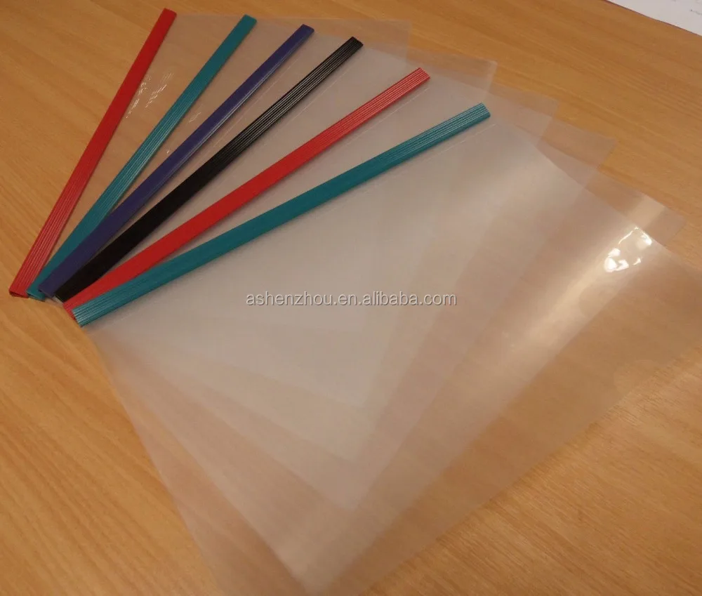 
Direct factory custom document folder PP A4 plastic grip binding bar display report file cover 