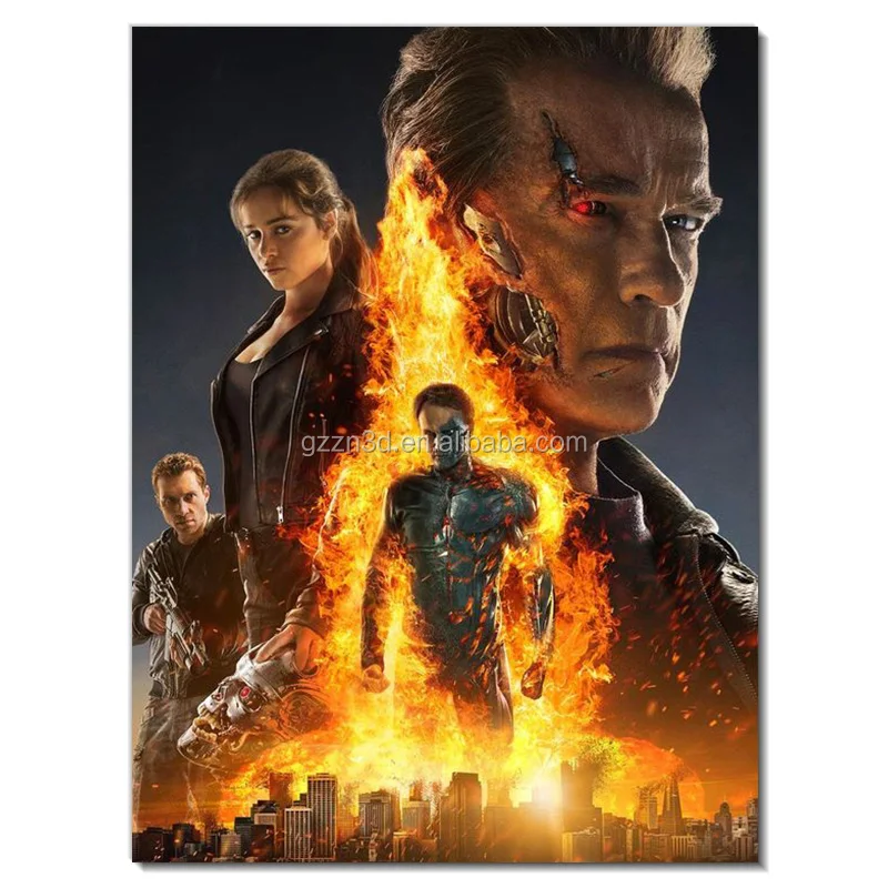Custom Printing 3D Lenticular Poster PET Image High Definition Movie Star Poster