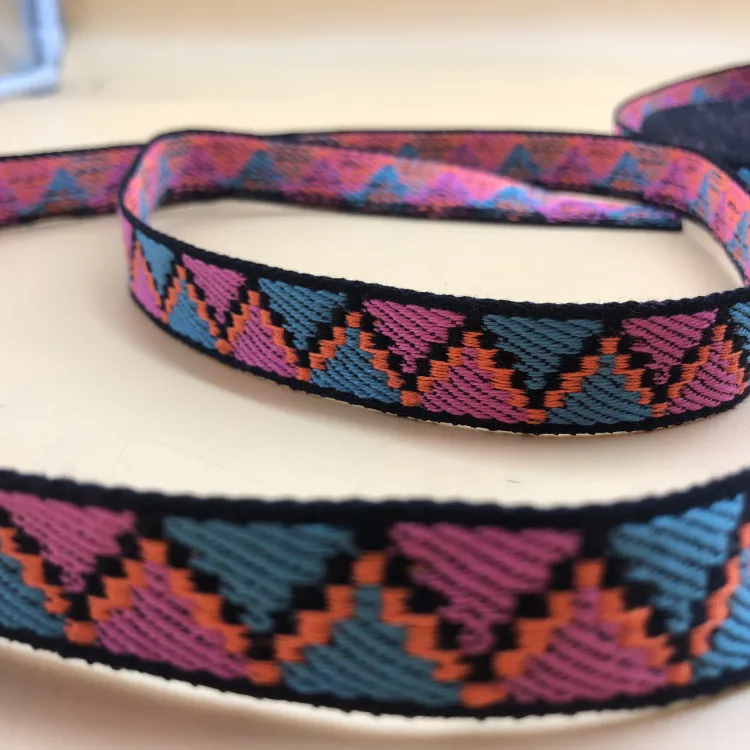 Custom 1 inch nylon Ethnic style ribbon printed webbing