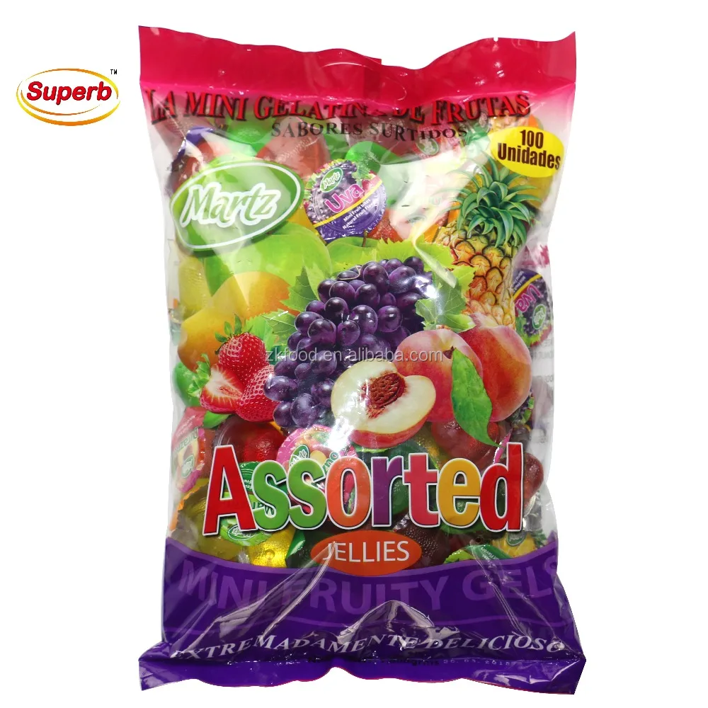 Продукты из желе в чашке, халяльный Мини Фруктовый желе с вашим логотипом