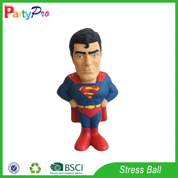 PU stress superman/foam superman squeeze toy/superman stress reliever