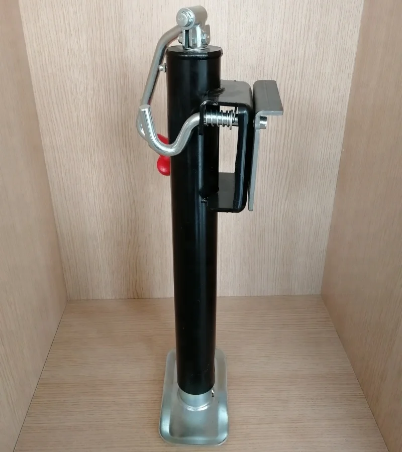 Kiefer built trailer parts 2000lbs black powder RV stabilizer round tube jack