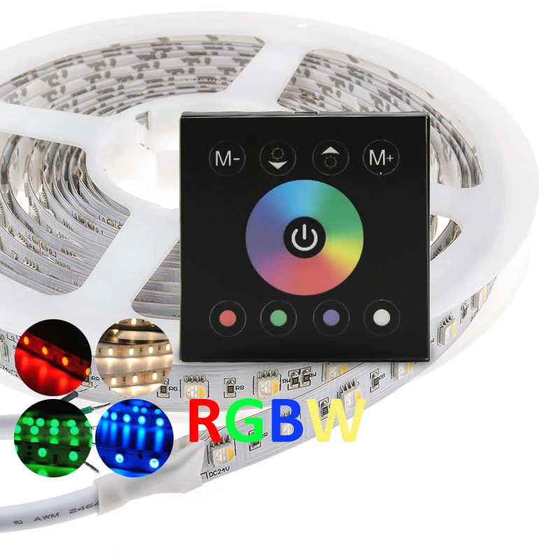  12 В постоянного тока 4 а сенсорное управление настенное крепление cct rgb rgbw Сенсорная панель светодиодный регулятор света для светодиодных осветительных лент